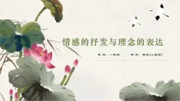 1.1情感的抒发与理念的表达 课件