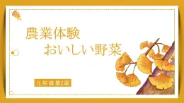 第2課 農(nóng)業(yè)體験 おいしい野菜 單詞 語(yǔ)法課件 2024-2025學(xué)年初中日語(yǔ)人教版九年級(jí)第三冊(cè)