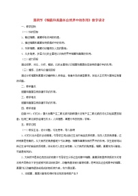 人教版 (新課標(biāo))八年級(jí)上冊(cè)第四節(jié)   細(xì)菌和真菌在自然界中的作用教案
