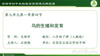 初中生物第四節(jié) 鳥的生殖和發(fā)育多媒體教學ppt課件