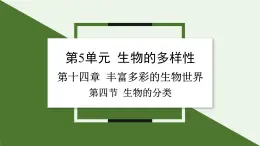 苏教版生物八上5.14.4 生物的分类（课件PPT)