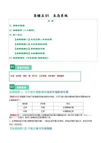 中考生物總復(fù)習(xí)易錯(cuò)點(diǎn)01 生態(tài)系統(tǒng)-備戰(zhàn)2024年中考生物考試易錯(cuò)題（全國通用）（解析版）