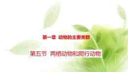 魯科版八年級(jí)生物上冊(cè)第一章7.1.5兩棲動(dòng)物和爬行動(dòng)物教學(xué)課件+訓(xùn)練含答案