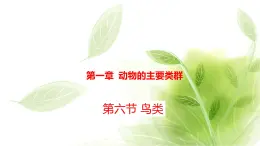 魯科版八年級(jí)生物上冊(cè)第一章7.1.6鳥類教學(xué)課件+訓(xùn)練含答案