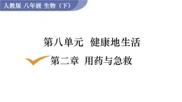2025年春人教版生物八年級(jí)下冊(cè)教學(xué)課件 第8單元 第2章 用藥與急救