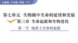 2025年春人教版生物八年級(jí)下冊(cè)教學(xué)課件 第7單元 第3章 第1節(jié) 地球上生命的起源