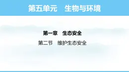 人教版（2024）八年级生物上册课件 第五单元 第二章 第二节 维护生态安全