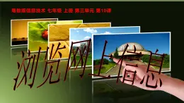 粵教版（2019）信息技術(shù) 七年級(jí)上冊(cè) 第十課  瀏覽網(wǎng)上信息 PPT課件