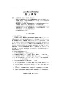 2022年广东省普宁市中考模拟考试语文试题