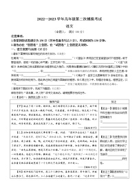 2023年安徽省芜湖市第二十九中学中考二模语文试题（含答案）