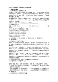 2023年江苏省苏州市新区中考一模语文试题