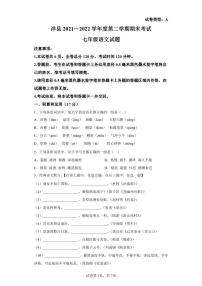 陕西省汉中市洋县2021-2022学年七年级下学期期末语文试题