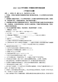 廣東省河源市東源縣2022-2023學(xué)年八年級下學(xué)期期末語文試題（含答案）