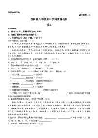 陕西省安康市汉阴县2022-2023学年八年级下学期期中语文试题