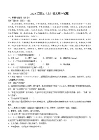 黑龙江省哈尔滨市工业大学附属中学2023-2024学年九年级上学期期中语文试题