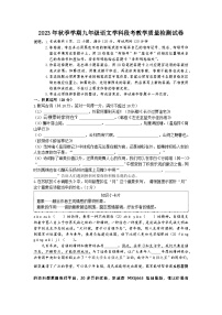 广东省惠州市博罗县2023-2024学年九年级上学期第一次月考语文试题(1)
