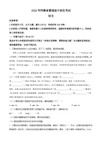 2024年河南省永城市部分学校中考一模语文试题（原卷版+解析版）