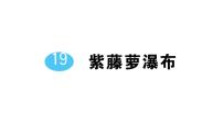 初中語文人教部編版（2024）七年級下冊（2024）紫藤蘿瀑布作業(yè)課件ppt