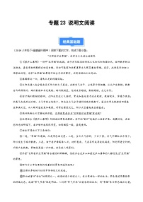 專題23 說明文閱讀-【好題匯編】備戰(zhàn)2024-2025學年八年級語文下學期期中真題分類匯編（全國通用）