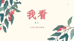 6 我看（素養(yǎng)進(jìn)階教學(xué)課件）-2025-2026學(xué)年九年級(jí)語(yǔ)文上冊(cè)（統(tǒng)編版）