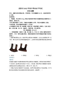 2022年遼寧省沈陽市中考?xì)v史試題（解析版）