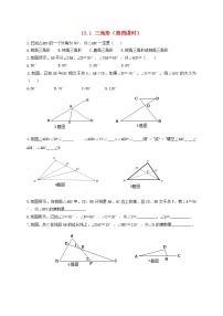 初中数学13.1 三角形第4课时精练