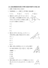 初中數(shù)學(xué)華師大版九年級(jí)上冊(cè)23.1 成比例線段綜合與測(cè)試精練