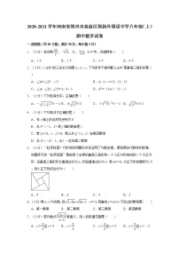 2020-2021学年河南省郑州市高新区枫杨外国语中学八年级（上）期中数学试卷
