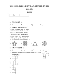 2022年湖北省武汉市部分学校九年级四月调研数学模拟试卷（四）（含解析）