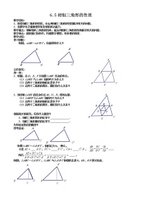 初中数学苏科版九年级下册6.5 相似三角形的性质教案及反思