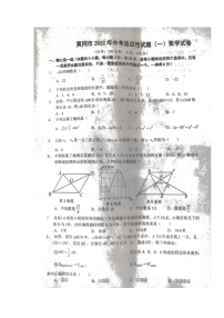 2022年湖北省黄冈市部分学校中考适应性考试（一）数学试题（含答案）