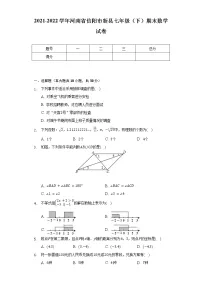 2021-2022学年河南省信阳市新县七年级（下）期末数学试卷（Word解析版）