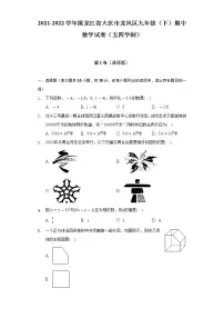 2021-2022学年黑龙江省大庆市龙凤区九年级（下）期中数学试卷（五四学制）（含解析）