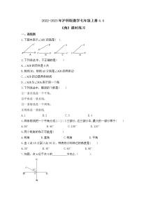 滬科版七年級上冊第4章 直線與角4.4  角精品課時作業(yè)