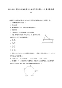 2022-2023学年江西省宜春市丰城中学九年级（上）期中数学试卷（含解析）