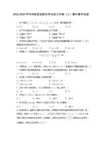 2022-2023学年河南省信阳市罗山县七年级（上）期中数学试卷（含答案解析）