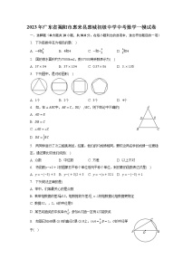 2023年广东省揭阳市惠来县惠城初级中学中考数学一模试卷（含解析）