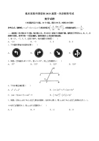 2023年重庆实验外国语学校中考一模数学试题（含答案）