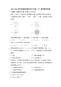 2022-2023学年河南省实验中学八年级（下）期中数学试卷（含解析）