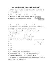 2023年河南省南阳市方城县中考数学一模试卷（含解析）