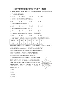 2023年甘肃省陇南市西和县中考数学一模试卷（含解析）
