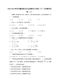 2022-2023学年安徽省淮北市五校联考七年级（下）月考数学试卷（三）（含解析）