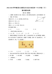 2022-2023学年黑龙江省绥化市安达市吉星岗一中七年级（下）期中数学试卷（含解析）