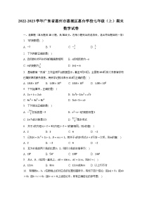 2022-2023學(xué)年廣東省惠州市惠城區(qū)惠臺(tái)學(xué)校七年級(jí)(上)期末數(shù)學(xué)試卷(含解析)