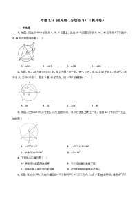 数学九年级上册2.4 圆周角精品随堂练习题