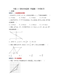 北师大版九年级数学下册 专题1.3 锐角三角函数（巩固篇）（专项练习）（附答案）