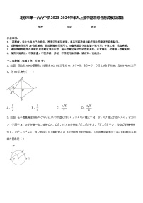 北京市第一六六中学2023-2024学年九上数学期末综合测试模拟试题含答案