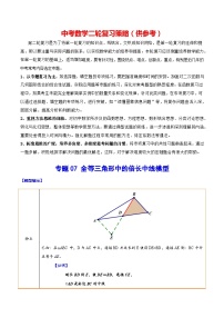 最新中考数学难点突破与经典模型精讲练  专题07 全等三角形中的倍长中线模型 （全国通用）