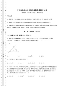 【难点解析】广西省桂林市中考数学模拟真题测评 A卷（含答案及详解）