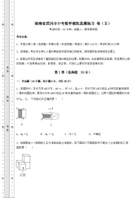 中考数学湖南省武冈市中考数学模拟真题练习 卷（Ⅱ）（含答案详解）